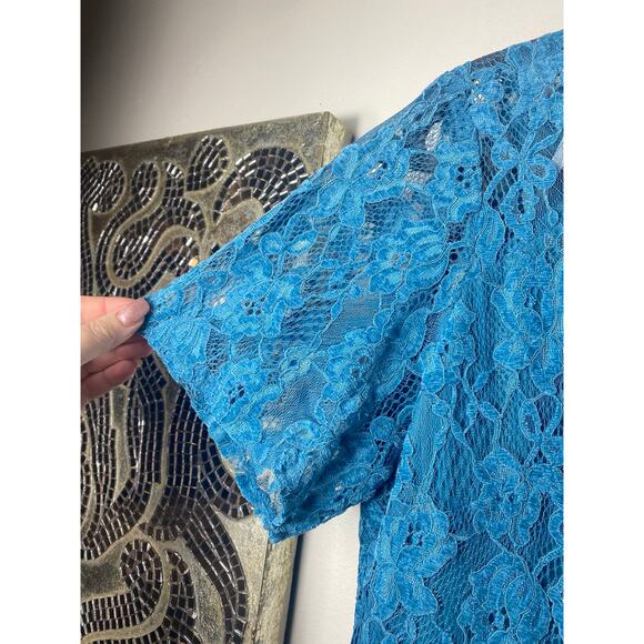 NANETTE LEPORE DRESS 16 BLUE - Picture 6 of 9